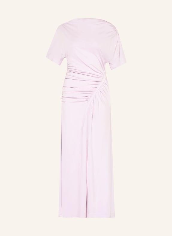 BOSS Satynowa sukienka JASNOFIOLETOWY
