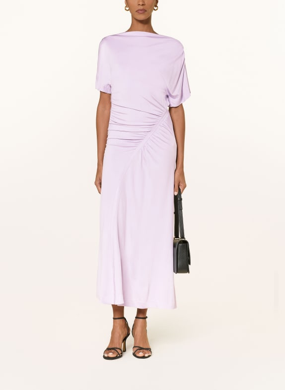 BOSS satin dress LIGHT PURPLE