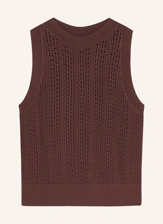 BOSS Stricktop FASSIA DUNKELBRAUN