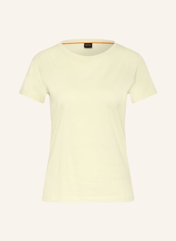BOSS T-shirt ELOVE LICHTGEEL