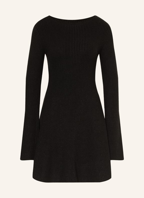 LEZU Sukienka z dzianiny NALANI CZARNY