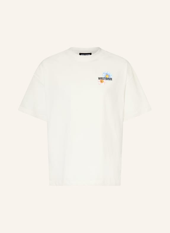 WRSTBHVR Tričko OLIN BÍLÁ / ORANŽOVÁ / ZELENÁ