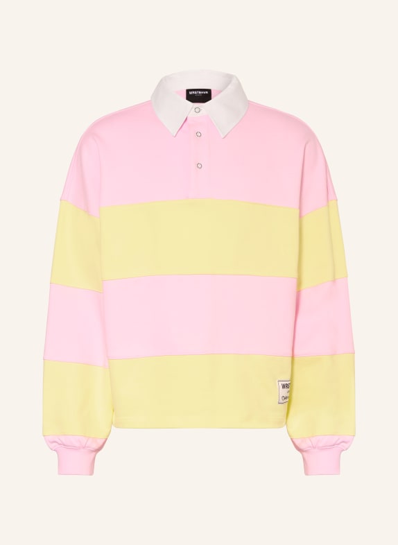 WRSTBHVR Rugbyové tričko GERI RŮŽOVÁ / ŽLUTÁ