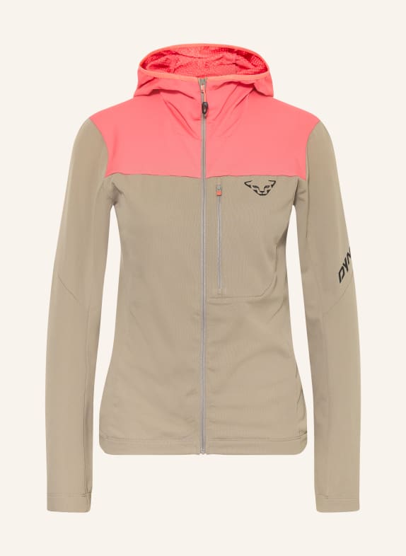 DYNAFIT Kurtka warstwowa TRAVERSE THERMAL HOODED BEŻOWY / MOCNORÓŻOWY