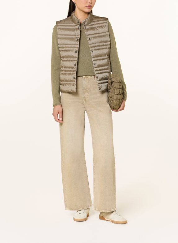 FUCHS SCHMITT Prošívaná vesta BÉŽOVÁ