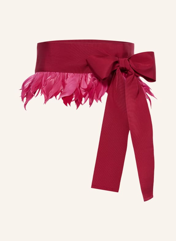 sara roka Bindegürtel NEW YORK DUNKELROT