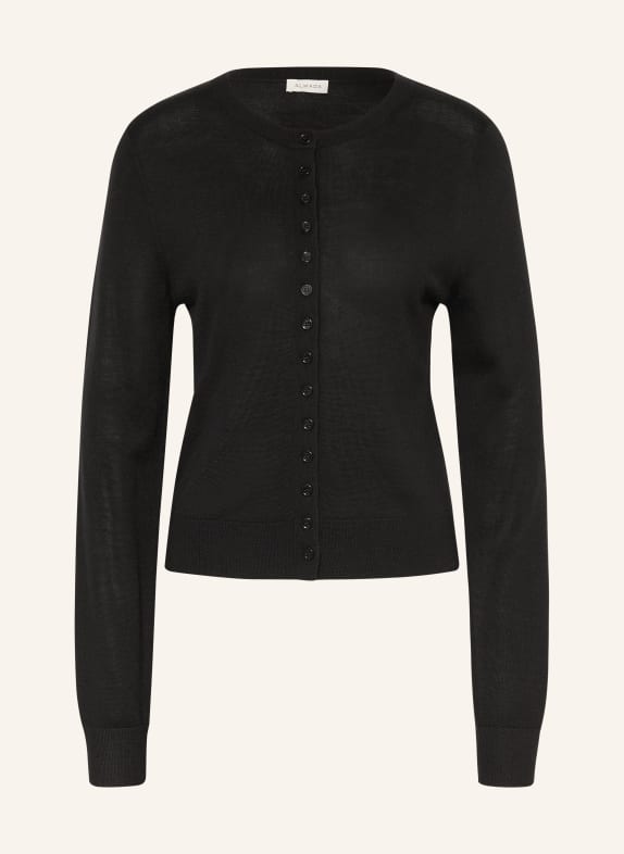 ALMADA LABEL Strickjacke HAYLA mit Seide SCHWARZ