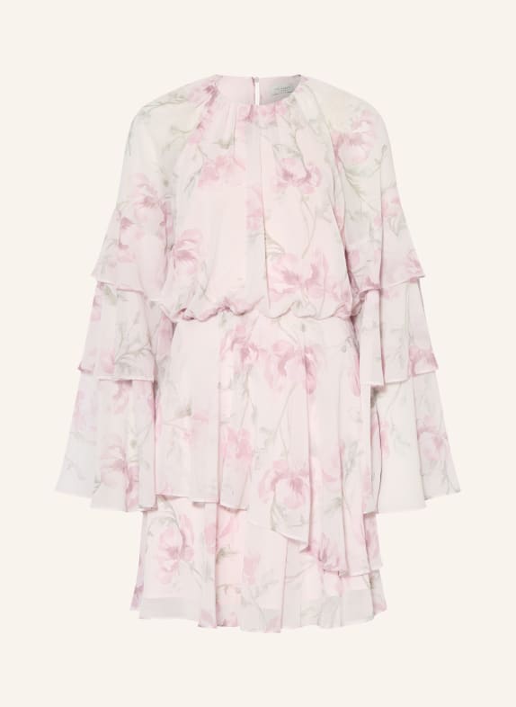 TED BAKER Sukienka koktajlowa z falbanami JASNORÓŻOWY / BLADORÓŻOWY / ZIELONY