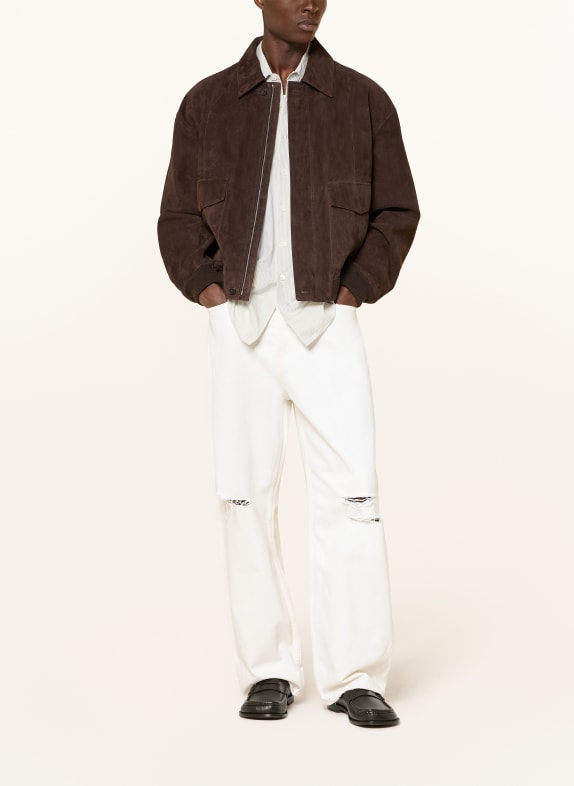 FRAME Jeans BAGGY JEAN Baggy Fit OFWD OFF WHITE DESTRUCTED