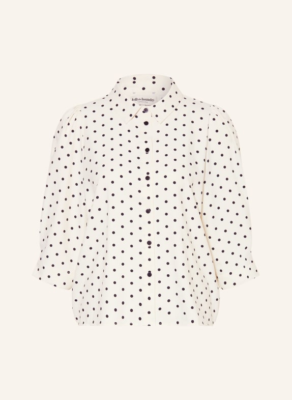 lollys laundry Chemisier BONOLL à manches 3/4 ÉCRU / NOIR