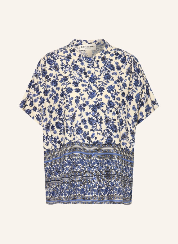 lollys laundry MYALL Blouse CREAM / BLUE / BLACK
