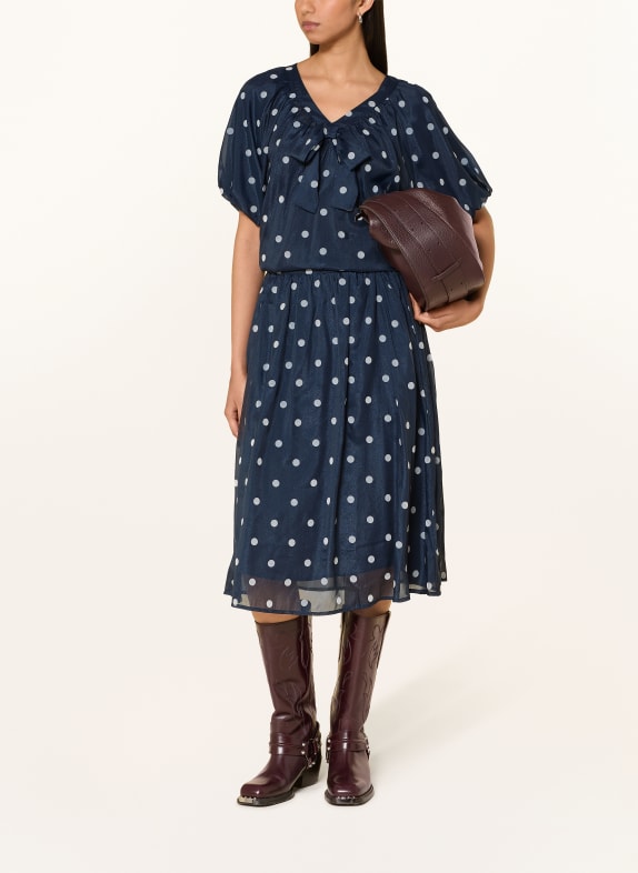 lollys laundry Blouse PINELL DONKERBLAUW / LICHTBLAUW