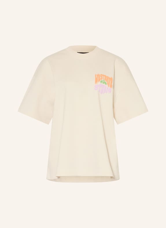 WRSTBHVR T-Shirt FLYNN CREME / LILA / ORANGE