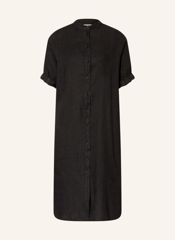 MOS MOSH Lněné šaty MMARLETH ČERNÁ