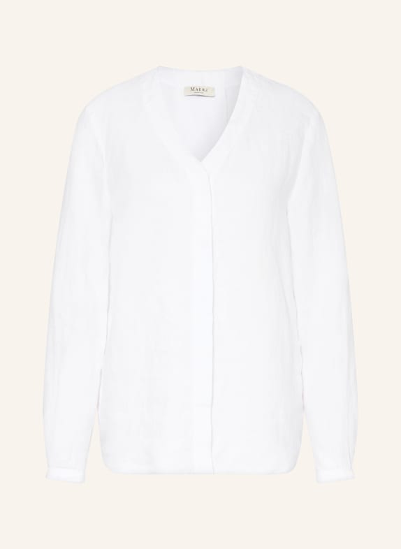 MAERZ MUENCHEN Leinenbluse WEISS