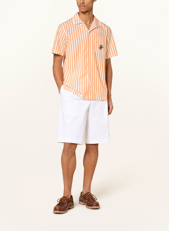 TOMMY HILFIGER Resorthemd Regular Fit ORANGE / WEISS