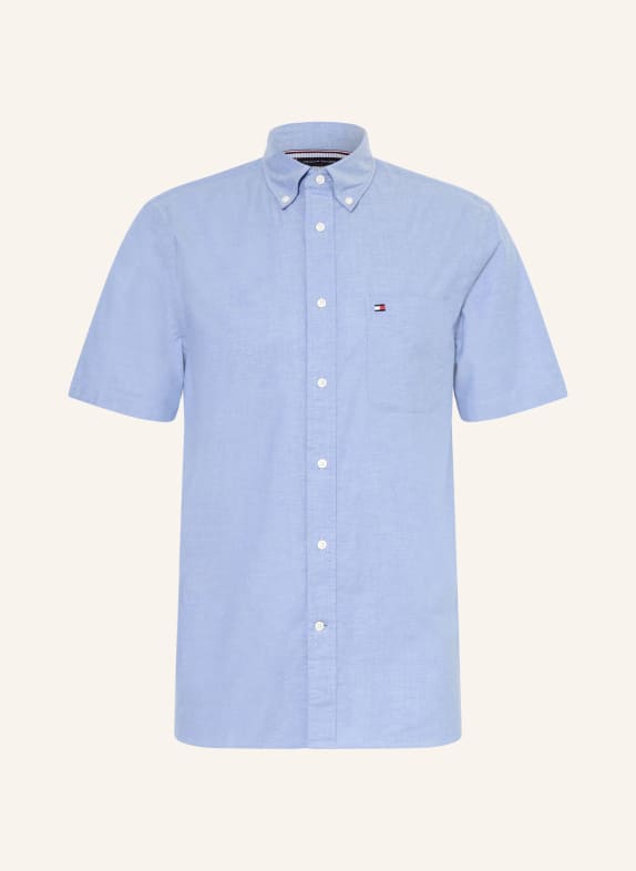 TOMMY HILFIGER Kurzarm-Hemd Regular Fit BLAU