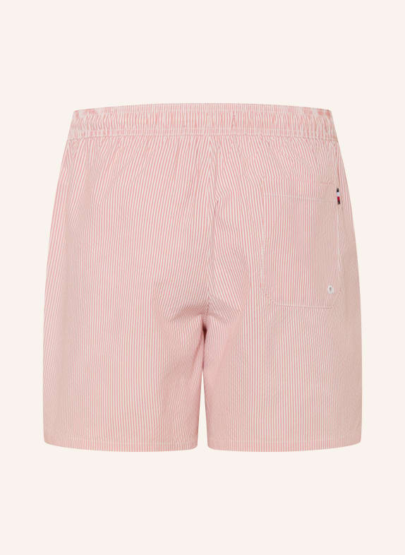 TOMMY HILFIGER Zwemshorts DONKERROOD / WIT