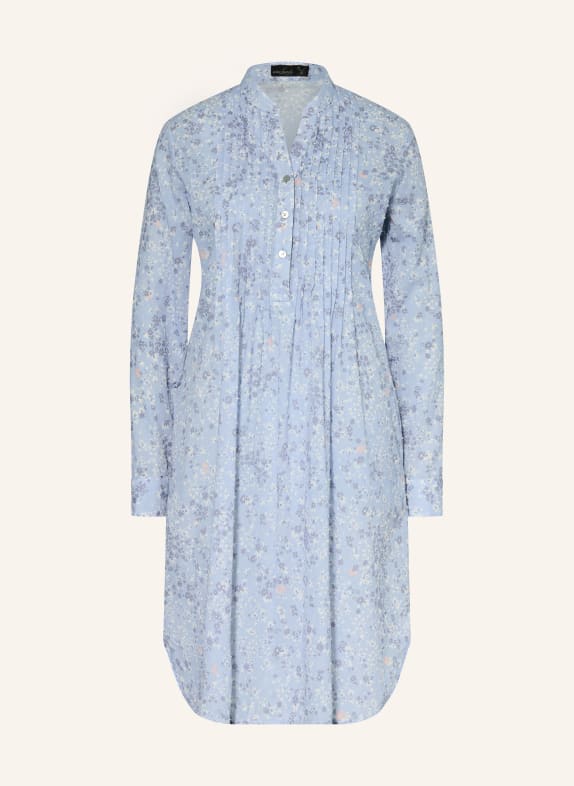 van Laack Sukienka koszulowa KASUMI z lnu JASNONIEBIESKI / JASNOPOMARAŃCZOWY / NIEBIESKI