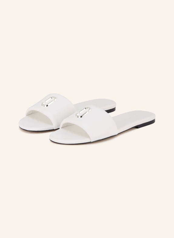 MARC JACOBS Mules THE SNAPSHOT BLANC / ARGENT
