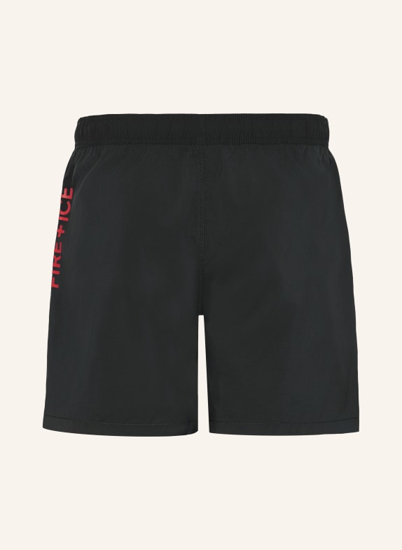 FIRE+ICE Zwemshort SORIN ZWART / ROOD