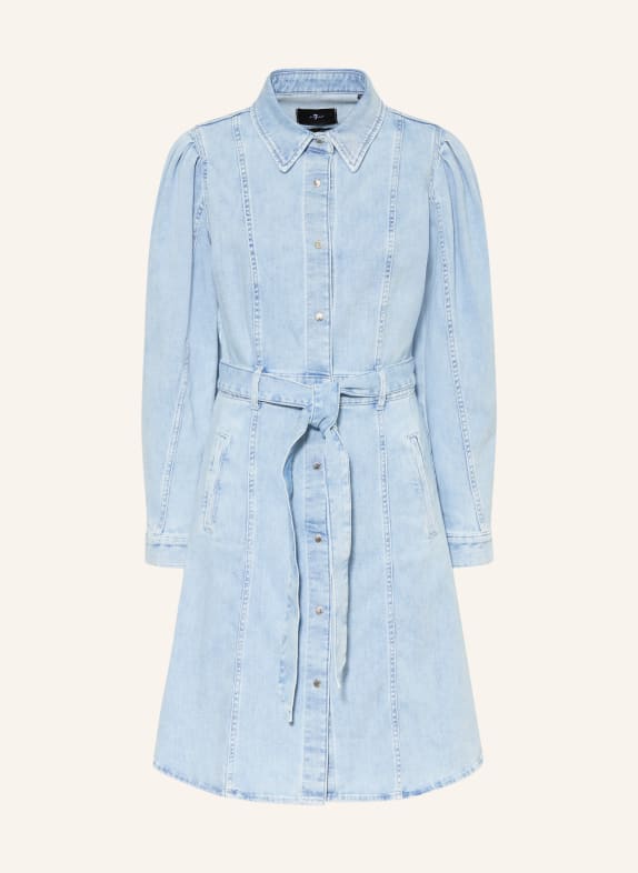 7 for all mankind DEWDROP Denim Dress LIGHT BLUE