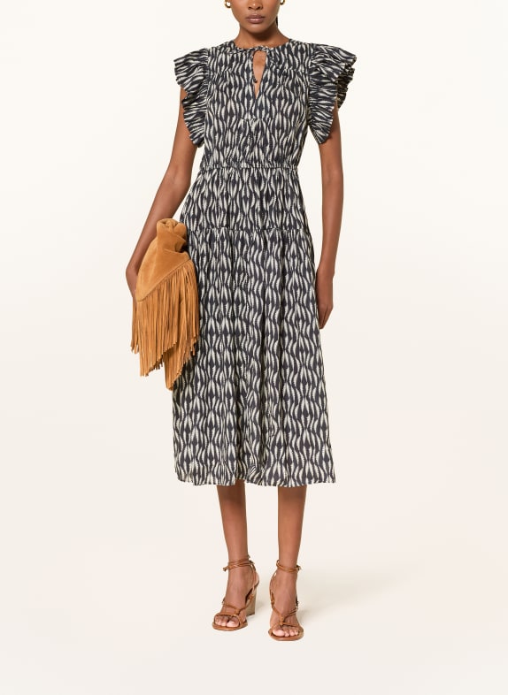 ULLA JOHNSON Kleid KAIRI SCHWARZ / BEIGE