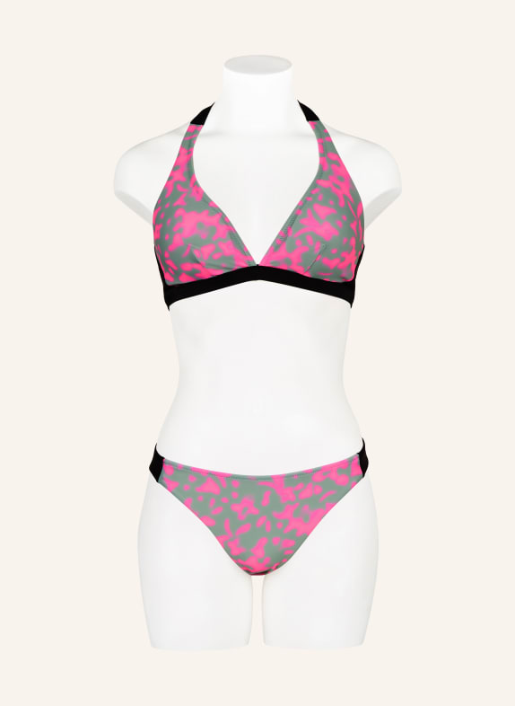 FIRE+ICE Basic bikinibroekje BACARA GRIJS / NEONROZE / ZWART