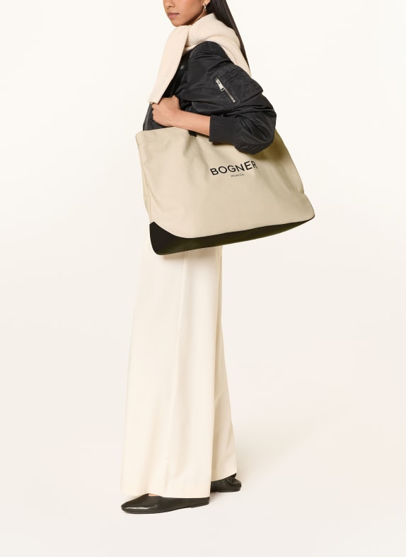 BOGNER Shopper CURIO AMBRE CREAM / BLACK