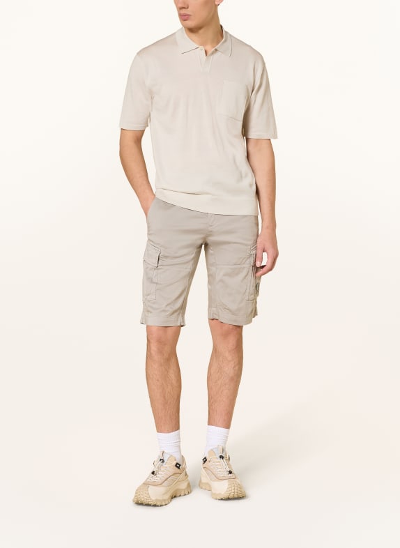 C.P. COMPANY Gebreid poloshirt CRÈME