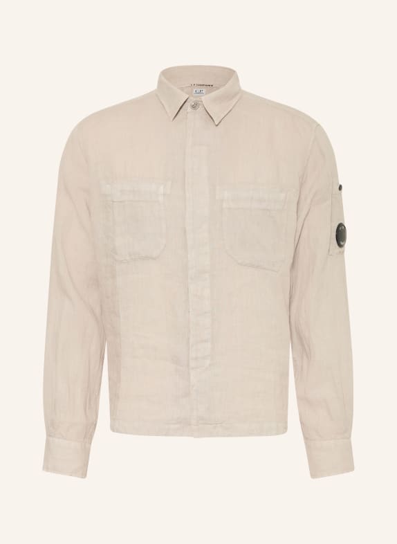 C.P. COMPANY Leinenhemd Regular Fit BEIGE