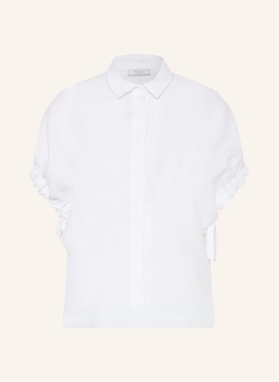 PESERICO Linnen overhemd WIT