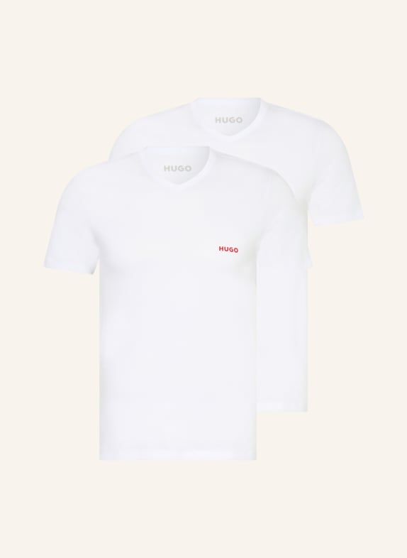 HUGO 3er-Pack V-Shirts WEISS