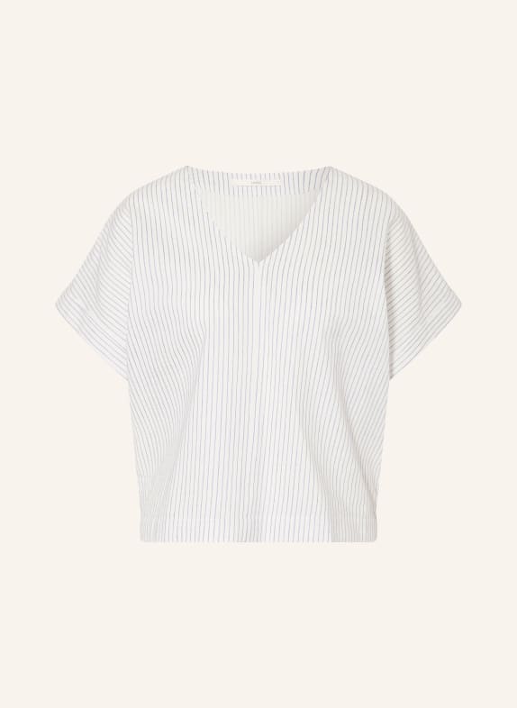 LANIUS Blusenshirt WEISS / HELLBLAU