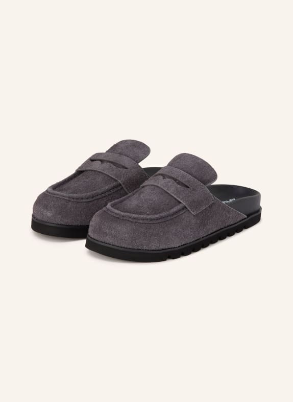 NAKED WOLFE CORD Mules GRAY