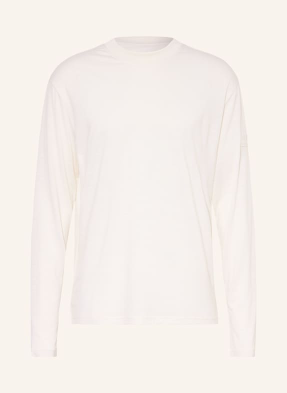 super.natural CASUAL long-sleeved shirt with merino wool WHITE