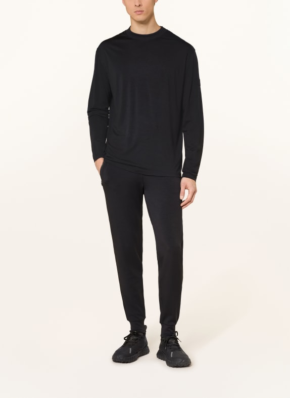 super.natural Longsleeve CASUAL met merinowol ZWART