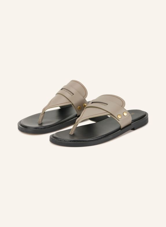 Marc O'Polo toe separators TAUPE / BLACK