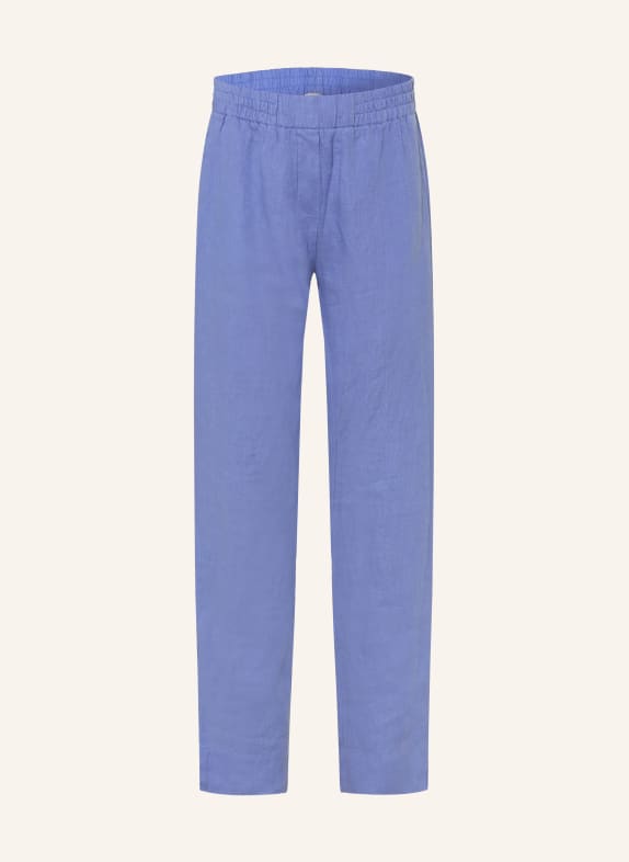 lilienfels lněné kalhoty MODRÁ