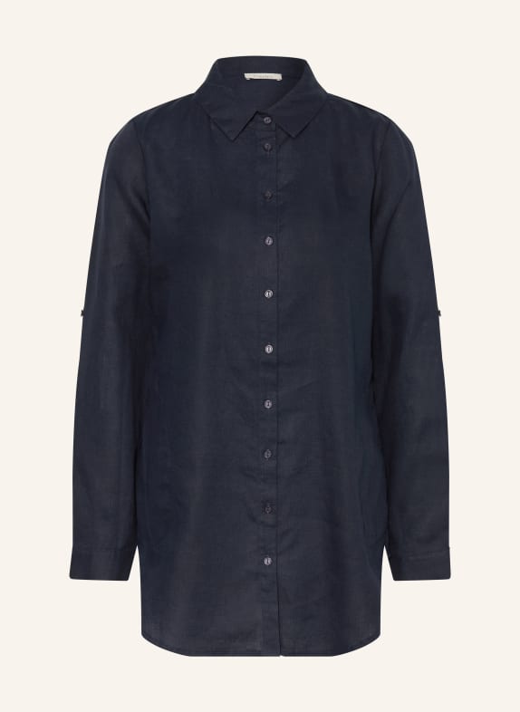 lilienfels Chemisier en lin BLEU FONCÉ