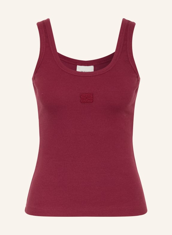 GESTUZ Top GZDREW TMAVĚ ČERVENÁ