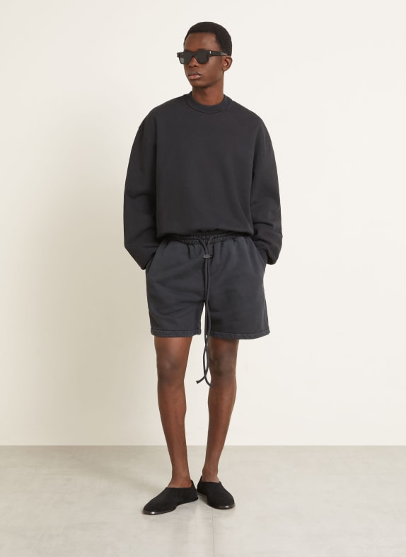 FEAR OF GOD Šortky ze svetru Classic Fit ČERNÁ