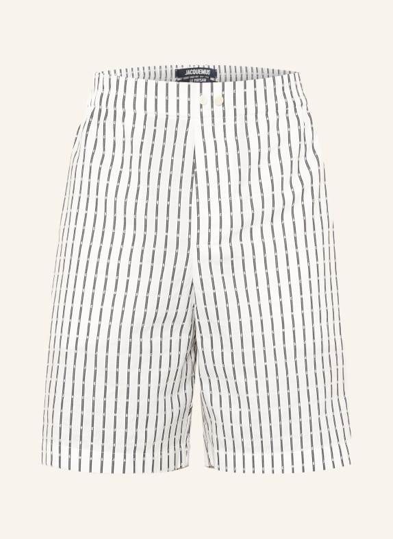JACQUEMUS Shorts LE SHORT CALECON WEISS / SCHWARZ