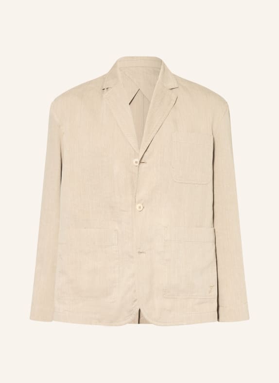 JACQUEMUS Kurtka LA VESTE PASTRO z lnu BEŻOWY