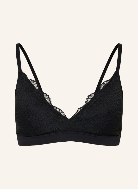 Skiny Trojúhelníková podprsenka MICRONAMENTS ČERNÁ