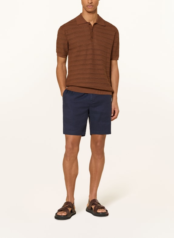 FRESCOBOL CARIOCA Gebreid poloshirt VIDAL BRUIN