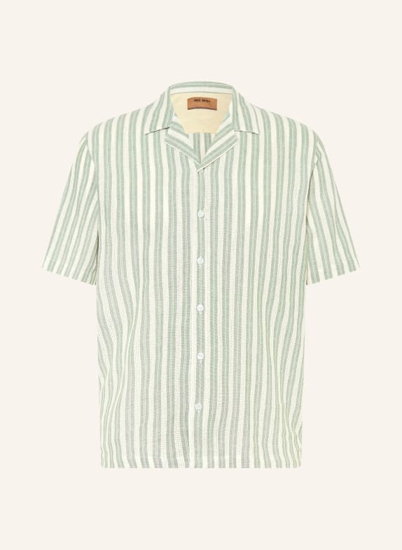 MOS MOSH Gallery Koszula wypoczynkowa MMGJOE BASSO o regularnym kroju JASNOZIELONY / ECRU