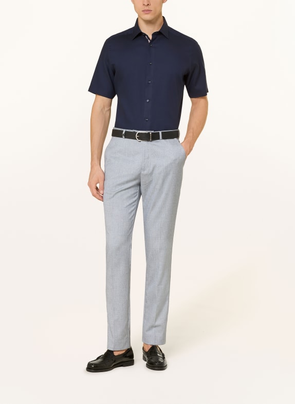 OLYMP Kurzarm-Hemd Luxor modern fit DUNKELBLAU