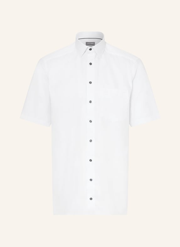 OLYMP Koszula z krótkim rękawem Luxor comfort fit BIAŁY