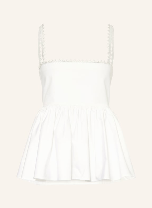 JACQUEMUS Top LA HAUT TRAVERSIN WHITE